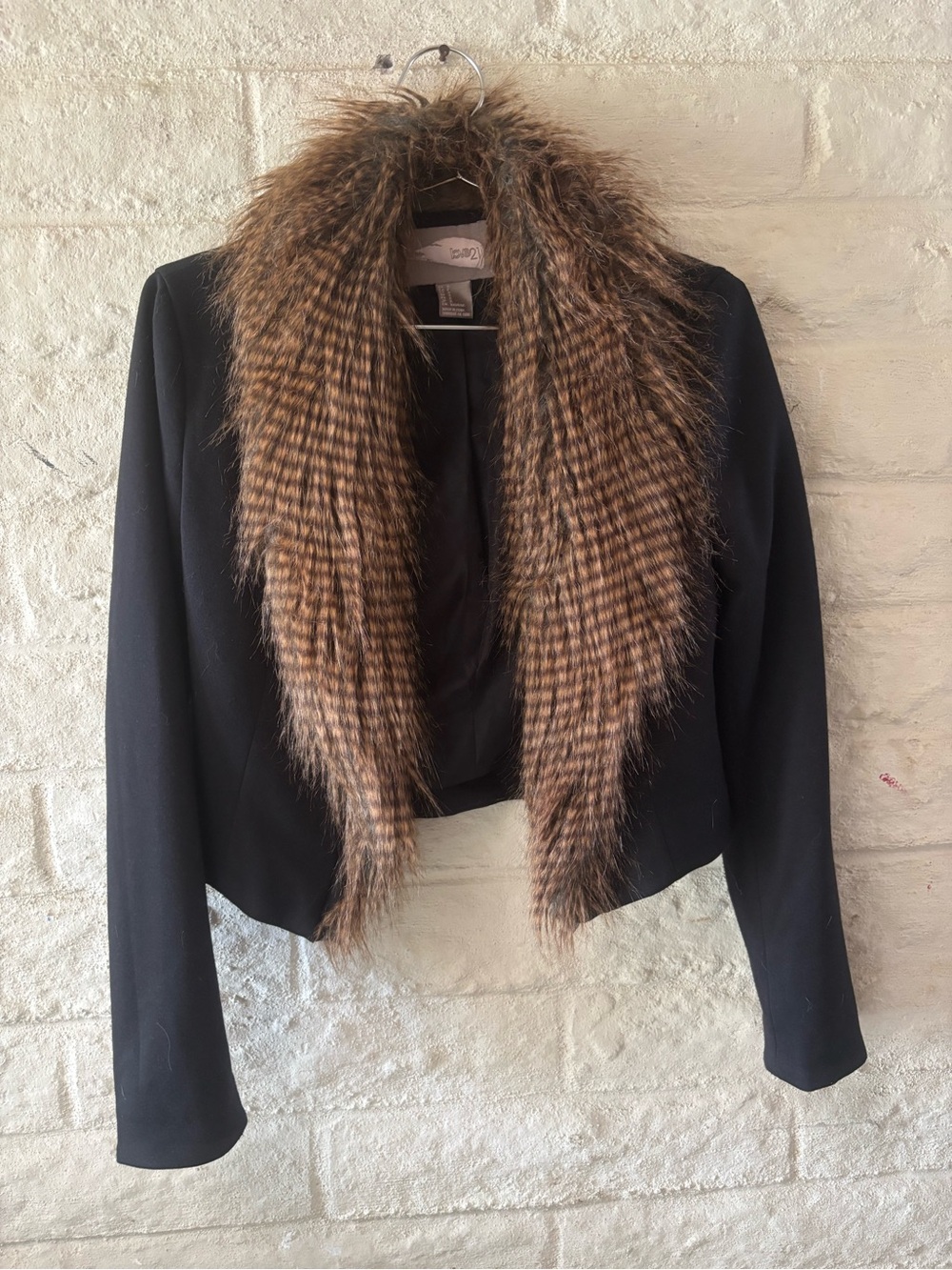 Love 21 Faux Fur Bolero  Jacket-Small